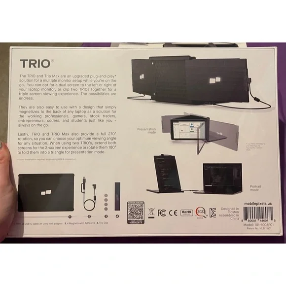 🌸✨NWT Bundle — BRAND NEW Mobile Pixels Trio Monitor and Kickstand